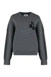 Isabel Marant Étoile Isabel Marant Etoile Atlee Long Sleeve Crew-neck Sweater In Gray