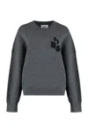 Isabel Marant Étoile Isabel Marant Etoile Atlee Long Sleeve Crew-neck Sweater In Grey