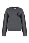 Isabel Marant Étoile Isabel Marant Etoile Atlee Long Sleeve Crew-neck Sweater In Grey