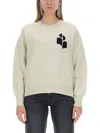 Isabel Marant Étoile Isabel Marant Etoile Marisans Sweater With Logo Intarsia In Grey