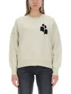 Isabel Marant Étoile Isabel Marant Etoile Marisans Sweater With Logo Intarsia In Grey