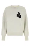 Isabel Marant Étoile Isabel Marant Etoile Marisans Sweater With Logo Intarsia In Grigio
