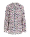 Isabel Marant Étoile Aurora Geometric-print Shirt In White