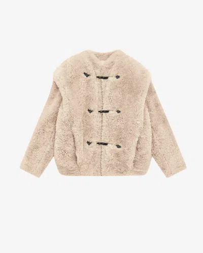 Isabel Marant Étoile Avalia Coat In Ecru