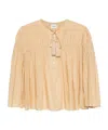 Isabel Marant Étoile Axeliana Pintuck-detail Blouse In Nude