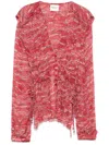 Isabel Marant Étoile Axeline Blouse In Red
