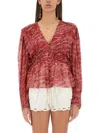 Isabel Marant Étoile Isabel Marant Etoile Axeline Shirt In Red