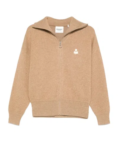 Isabel Marant Étoile Axelle Cardigan In Camel Brown