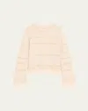 Isabel Marant Étoile Azilis Crewneck Fringe Sweater In Ecru
