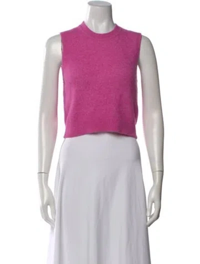 Pre-owned Isabel Marant Étoile Baby Alpaca Crew Neck Sweater In Pink