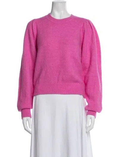 Pre-owned Isabel Marant Étoile Baby Alpaca Crew Neck Sweater In Pink