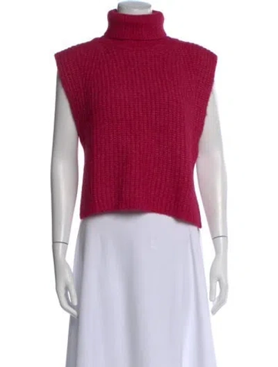 Pre-owned Isabel Marant Étoile Baby Alpaca Turtleneck Sweater W/ Tags In Pink