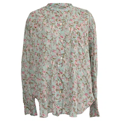 Isabel Marant Étoile Band Collar In Floral Print Cotton In Multi