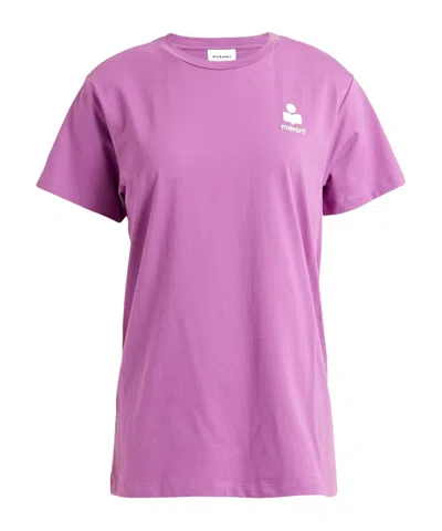 Isabel Marant Étoile Basic Solidcolor Shortsleeve Tshirt In Purple