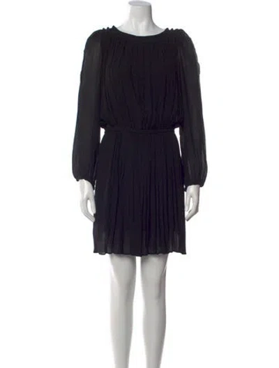 Pre-owned Isabel Marant Étoile Bateau Neckline Mini Dress In Black