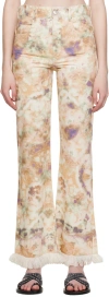 Isabel Marant Étoile Beige Belvira Jeans In Algr Almondgreen