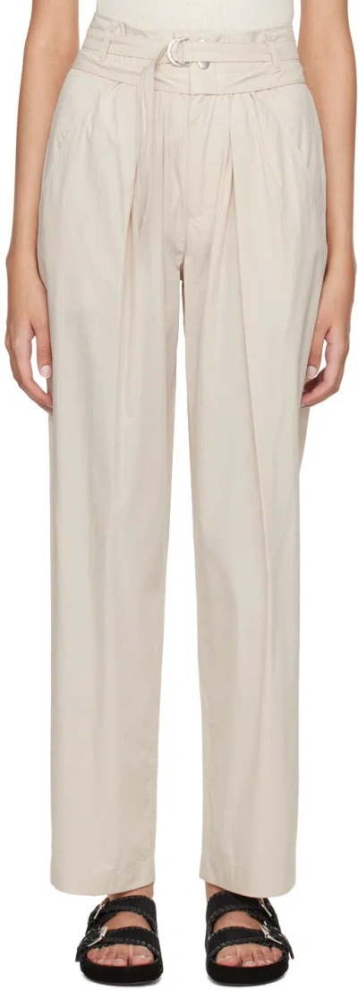Isabel Marant Étoile Beige Celia Trousers In 90be Beige