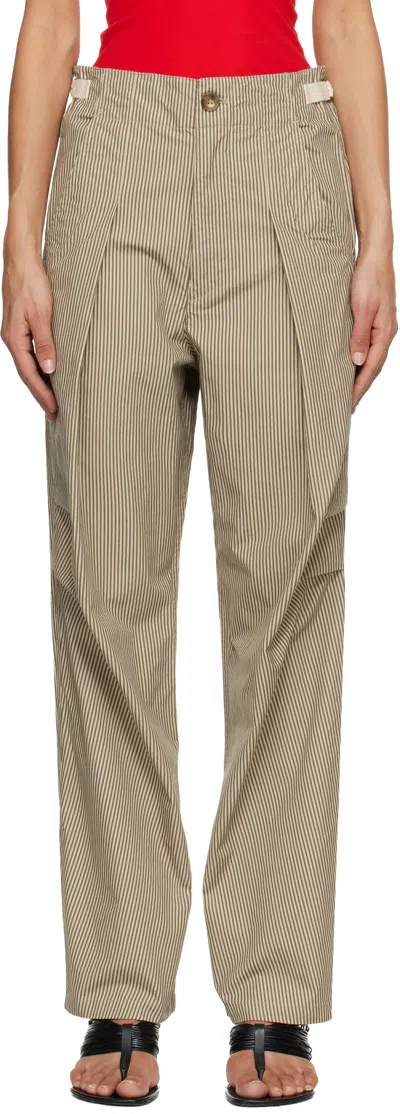 Isabel Marant Étoile Beige Ceryne Trousers In Brown