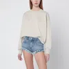 Isabel Marant Étoile Isabel Marant Etoile Beige Crewneck Cotton Sweatshirt In Neutral