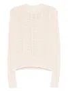 Isabel Marant Étoile Beige Knit Sweater With Delicate Textured Finish