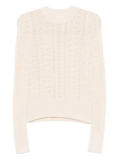 Isabel Marant Étoile Beige Knit Sweater With Delicate Textured Finish