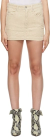 Isabel Marant Étoile Beige Rania Miniskirt In 90be Beige