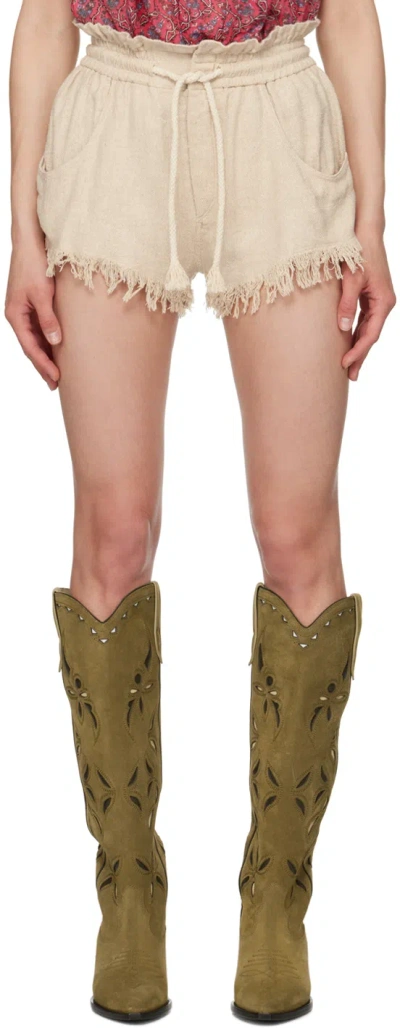 Isabel Marant Étoile Talapiz Short In 23ec Ecru