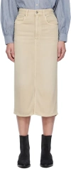 Isabel Marant Étoile Tilauria Denim Midi Skirt In 23ec Ecru