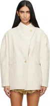 Isabel Marant Étoile Uadie Button-fastening Jacket In Neutral