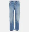 Isabel Marant Étoile High-rise Slim-fit Pants In Light Blue