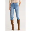 Isabel Marant Étoile Belden High Waist Crop Straight Leg Jeans In Blue