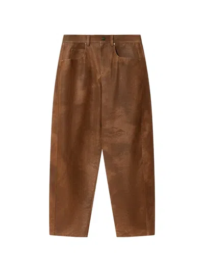 Isabel Marant Étoile Belky Barrel-fit Trousers In Brown