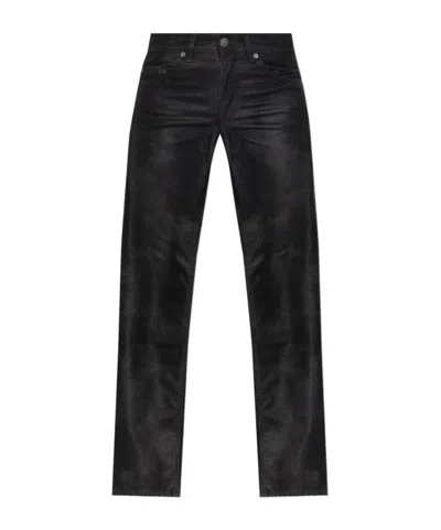 Isabel Marant Étoile Belt Loop Denim Trousers In Black