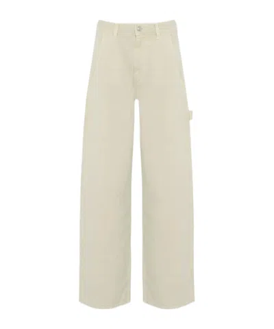 Isabel Marant Étoile Belt-loop Jeans In Beige