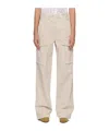 Isabel Marant Étoile Belt-loop Jeans In White