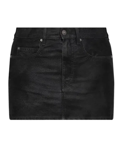 Isabel Marant Étoile Belt Loop Skirt In Black