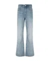 Isabel Marant Étoile Belt Ring Denim Trousers In Blue