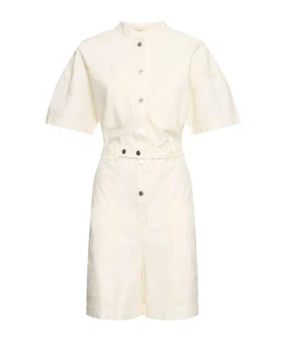Isabel Marant Étoile Belted Jumpsuit Shorts In White