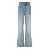 Isabel Marant Étoile Belt Ring Denim Trousers In Blue