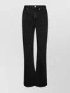 Isabel Marant Étoile Flared High-waisted Belvira Pants With Classic Five-pocket Style In Black