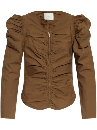 Isabel Marant Étoile Benatea Blouse In Braun