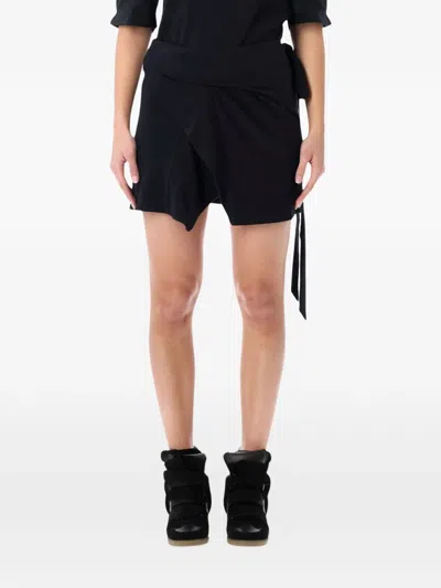 Isabel Marant Étoile Isabel Marant Etoile Berenice Mini Wrap Skirt In Black