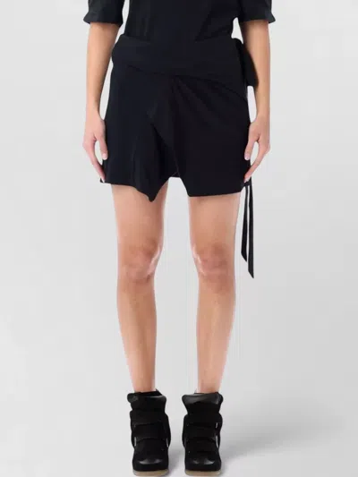 ISABEL MARANT ÉTOILE BERNENICE WRAP SKIRT ASYMMETRIC HEM TIE