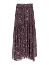 Isabel Marant Étoile Multicolor Besma Skirt In Gray