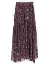 Isabel Marant Étoile Besma Long Printed Crepe Skirt In Multi
