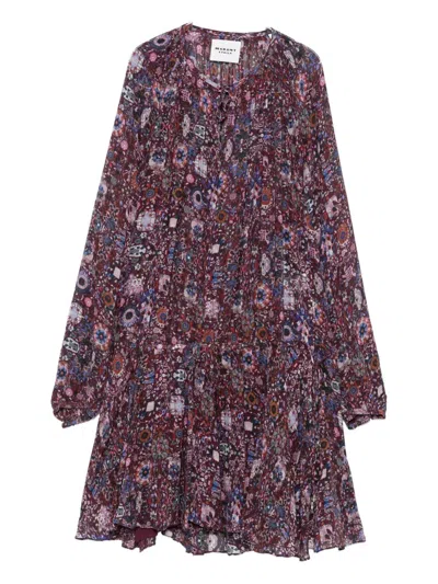 Isabel Marant Étoile Isabel Marant Etoile Bess Floral-print Dress In Purple