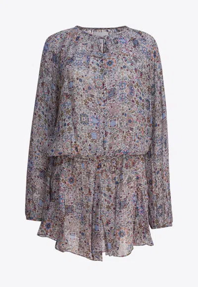 ISABEL MARANT ÉTOILE BESS FLORAL PRINT MINI DRESS
