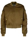 Isabel Marant Étoile Isabel Marant Etoile 'bessime' Bomber Jacket In Green Cotton Blend Women In Green