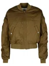 Isabel Marant Étoile Isabel Marant Etoile 'bessime' Bomber Jacket In Green Cotton Blend Women In Green