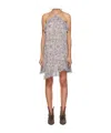 Isabel Marant Étoile Multicolor Betty Minidress In Gray